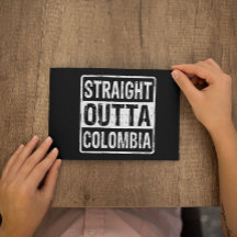 Directamente fuera de Colombia Blanco negro