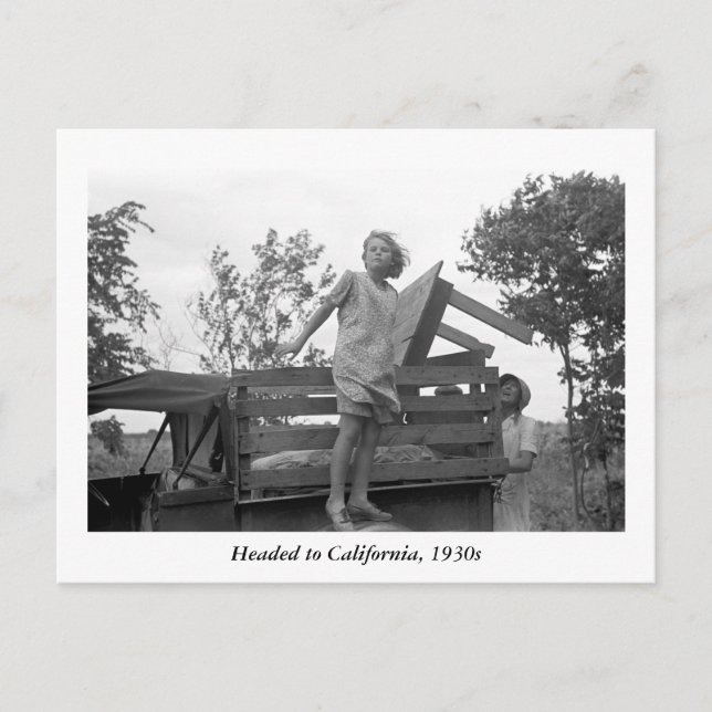 Postal Dirigida a California, años 30 (Anverso)