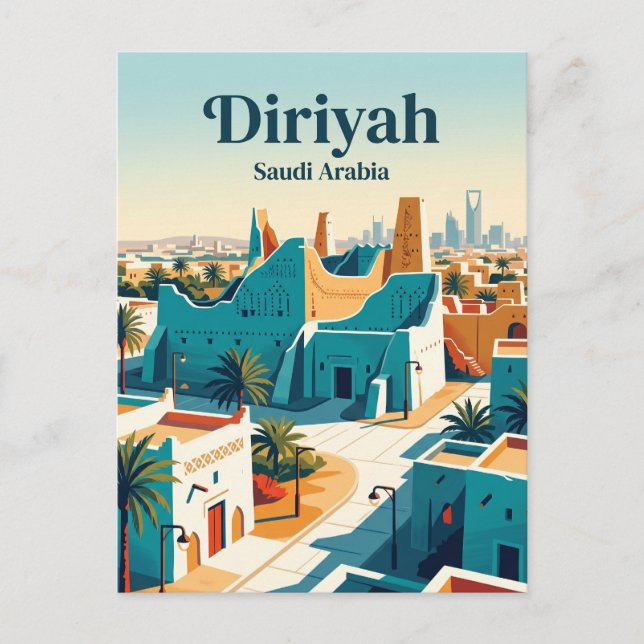 Postal Diriyah Arabia Saudita (Anverso)