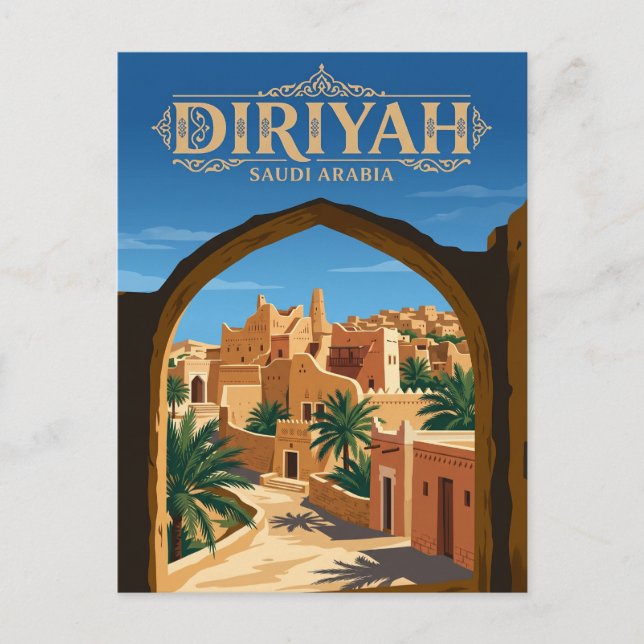 Postal Diriyah (Distrito de At-Turaif) Arabia Saudita (Anverso)