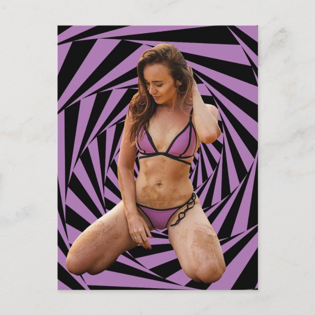 Postal Dirty chica Bikini (Anverso)