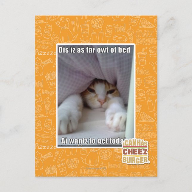 Postal Dis está tan lejos de la cama. (Anverso)