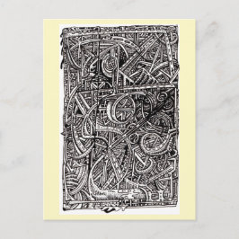 Postal Dis-junction, dibujo de tinta