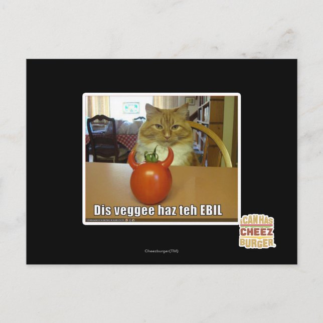 Postal Dis veggee haz el EBIL (Anverso)