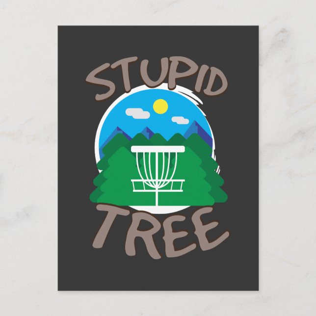 Postal Disc Golf - Árbol Estúpido (Anverso)