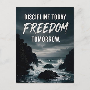 Postal 🔥 Disciplina Hoy Libertad Mañana Motivación Diari