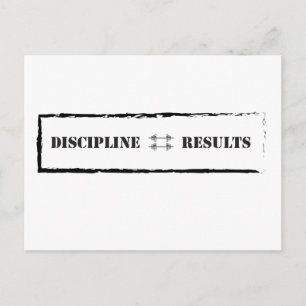 Postal Disciplina = Resultados