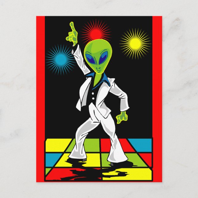Postal Disco Alien (Anverso)