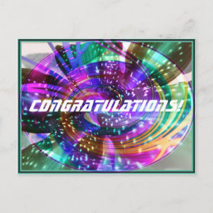 Postal Disco arco iris giratorio
