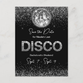 Postal Disco Bachelorette Party Weekend Save The Date