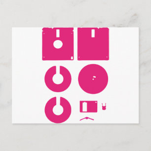 Postal Disco de disquete desestructurado 1,44"