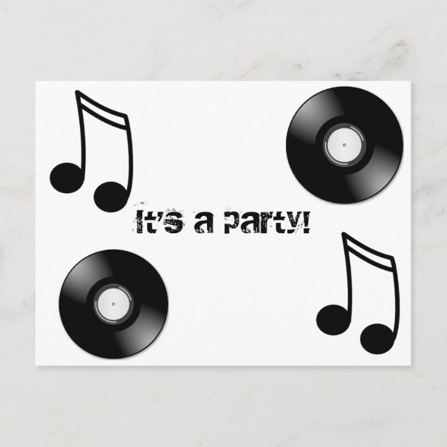 Postal Disco de vinilo (Anverso)