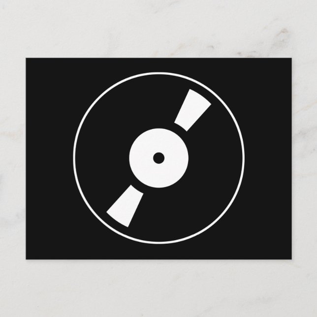 Postal disco de vinilo retro (Anverso)