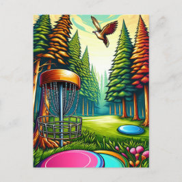 Postal Disco Golf y tema de Águila