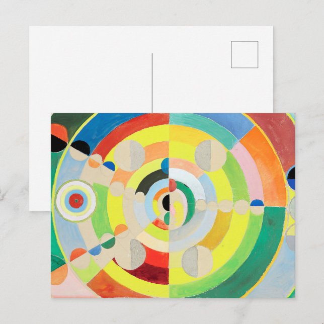 Postal Disco-Relieve | Robert Delaunay | (Anverso / Reverso)
