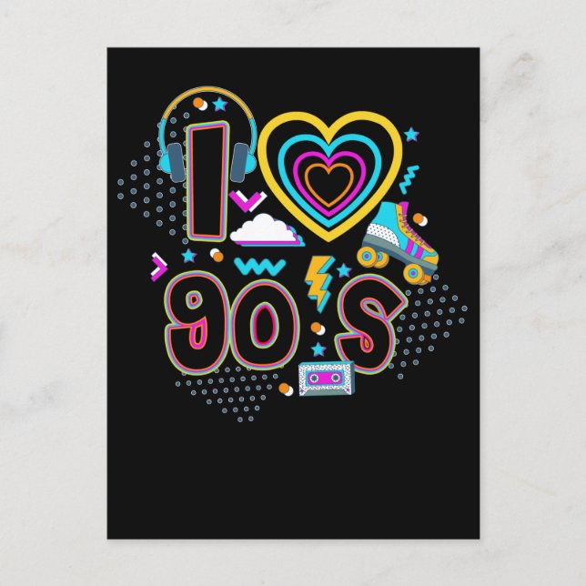 Postal Discoteca Roller Skating Fiesta de música Chica de (Anverso)