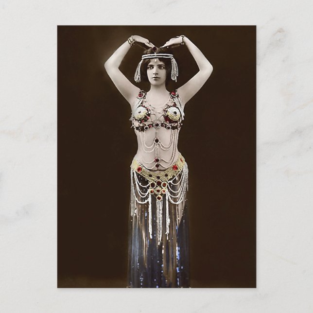 Postal Discreto disfraz egipcio (Anverso)