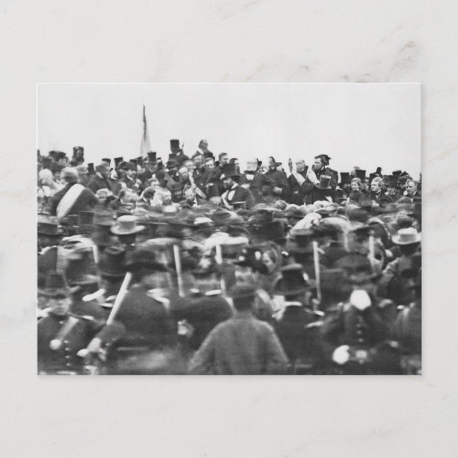 Postal Discurso de Gettysburg de Abe Lincoln: Fin de la G (Anverso)