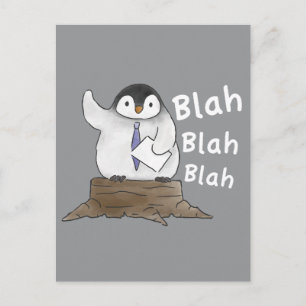 Postal Discurso de pingüino 