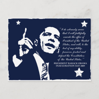 Postal Discurso inaugural de Obama