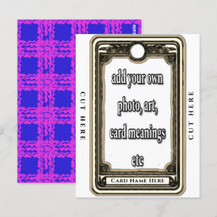 Postal Diseña Tu Propia Carta de Tarot