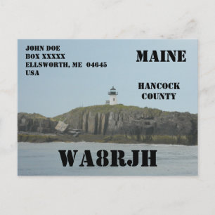 Postal Diseña Tu Propia QSL Operador de Radio HAM Faro