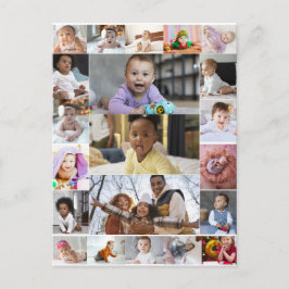 Postal Diseña tu propio collage de 21 fotos