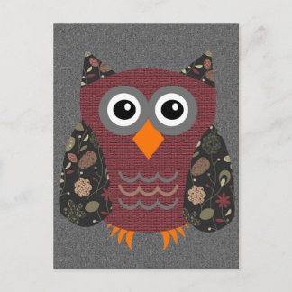 Postal Diseñador Owl Desarae