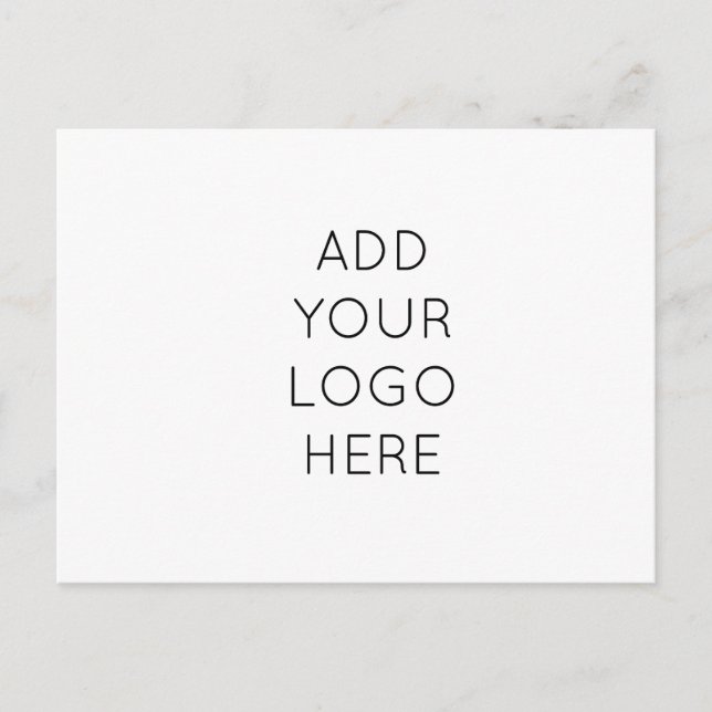 Postal Diseñar su propia imagen de logotipo personalizado (Anverso)