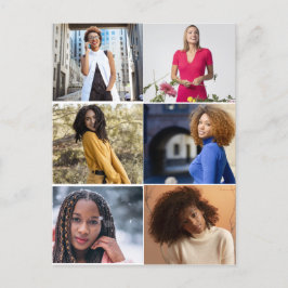 Postal Diseñar su propio Collage de fotos de 6