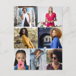 Postal Diseñar su propio Collage de fotos de 7