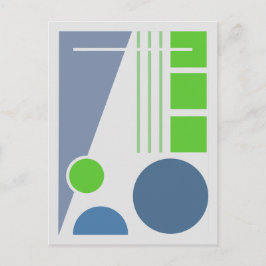 Postal Diseño Abstracto de Equilibrio Geométrico