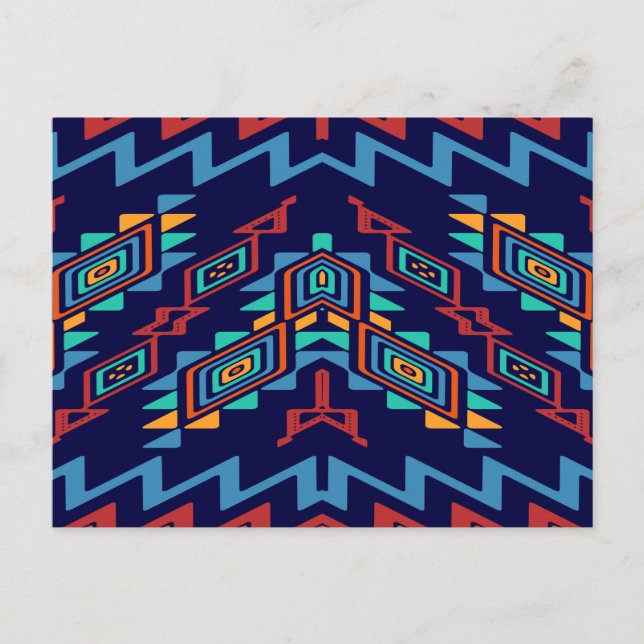 Postal Diseño abstracto de formas distorsionadas (Anverso)
