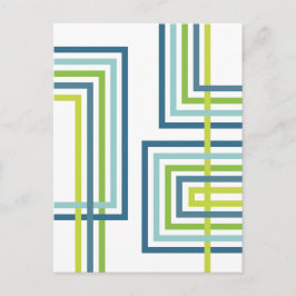 Postal Diseño abstracto de rayas retro 2 (3)