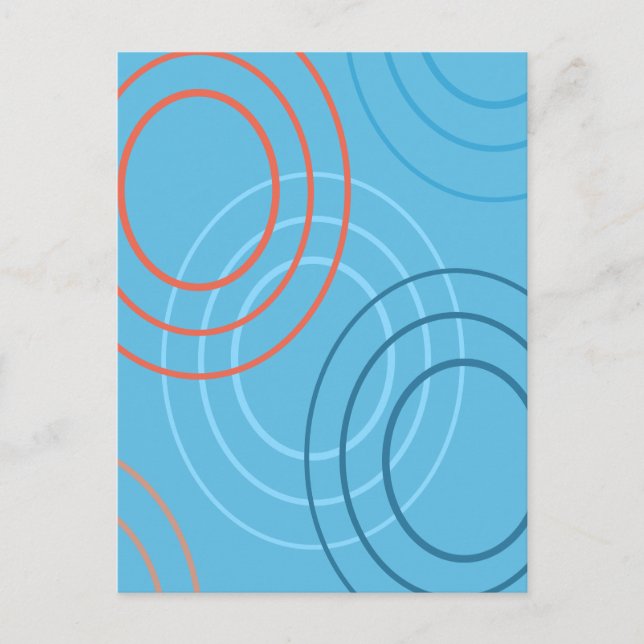 Postal Diseño abstracto de Ripples (Anverso)