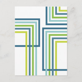 Postal Diseño abstracto Rayas Retro 2 (1)