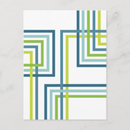Postal Diseño abstracto Rayas Retro 2 (4)