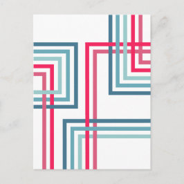 Postal Diseño abstracto Rayas Retro 2 (4)