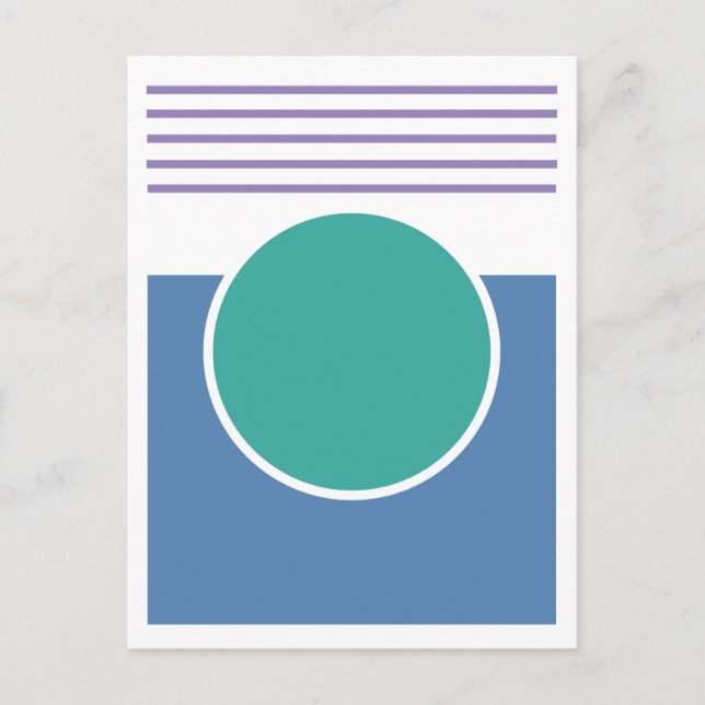 Postal Diseño abstracto Sunshine (Anverso)