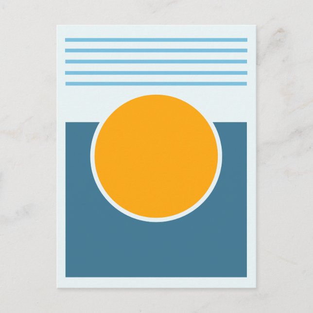 Postal Diseño abstracto Sunshine (Anverso)