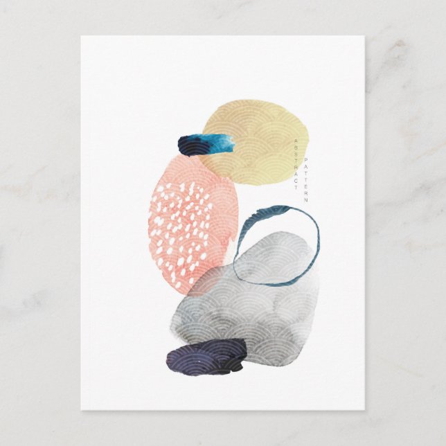 Postal Diseño acrílico moderno (Anverso)