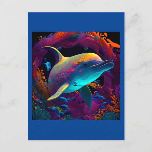 POSTAL DISEÑO AI DOLPHIN #4 (Anverso)
