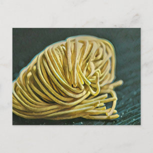 Postal Diseño amante de la pasta