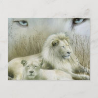 Diseño artístico de dos leones en reposo