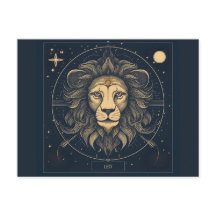 Diseño Astrológico Golden Leo Zodiac
