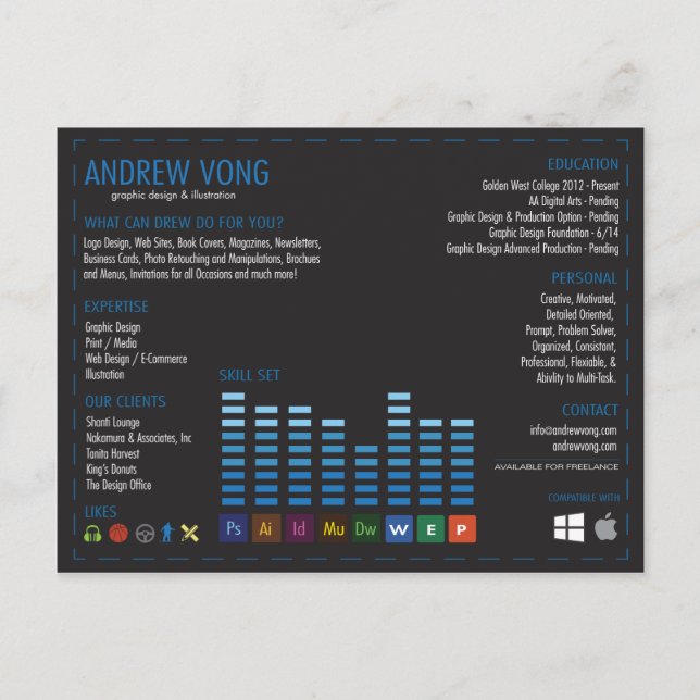 Postal Diseño av (Anverso)