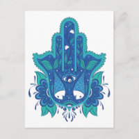 Diseño Azul Hamsa