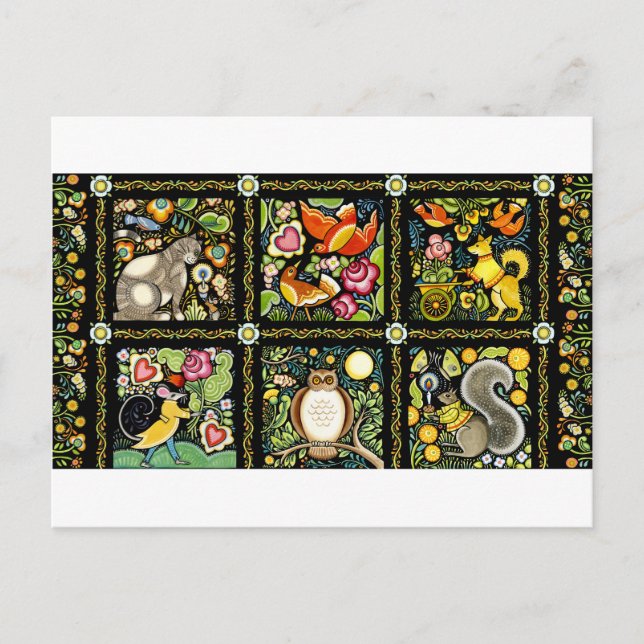 POSTAL DISEÑO BOHEMIAN MOOSHKA (Anverso)
