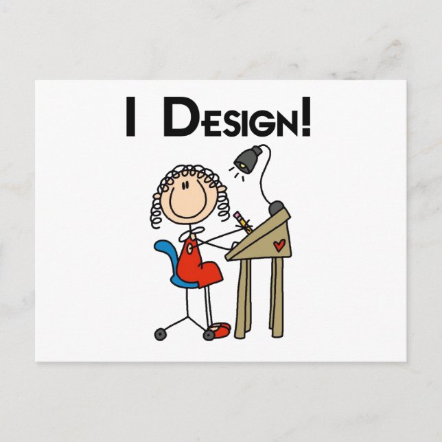 Postal Diseño camisetas y regalos (Anverso)