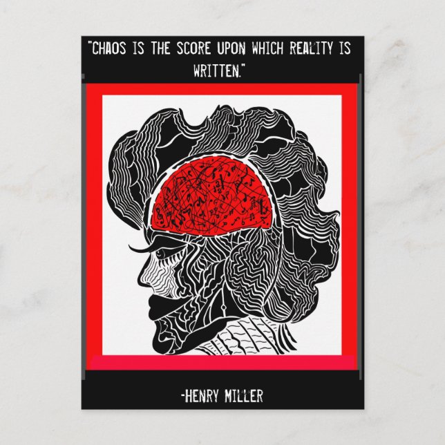 Postal Diseño caos y realidad (Anverso)